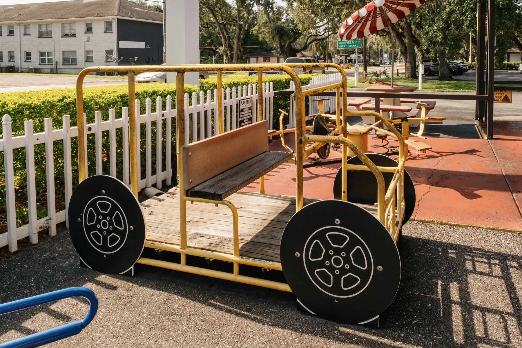 Outdoor playground at Campbell's Dairyland in Brandon